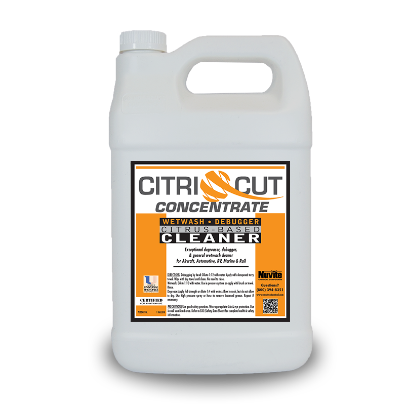 CITRICUT CONCENTRATE CITRUS BASED CLEANER FOR WET WASH AND DEGREASING