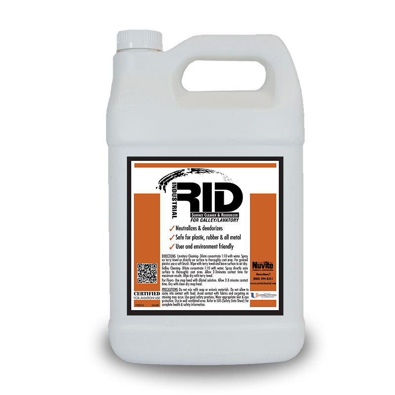 RID GALLEY & LAVATORY SURFACE CLEANER and REODORIZER