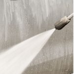 Pressurized Water Spray for heavy duty degreasing and cleaning